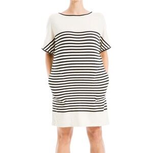 Max Studio Striped Black and White Mini Dress Size Small
